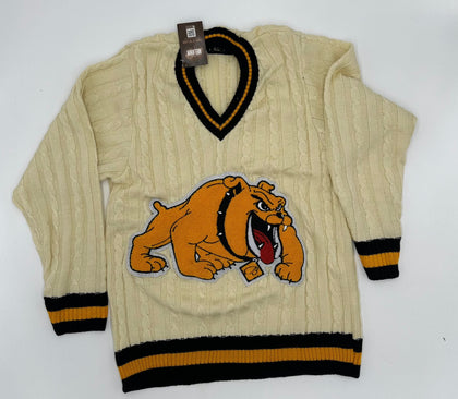 Bowie State University Cream Cableknit Sweater [LIMITED EDITION]