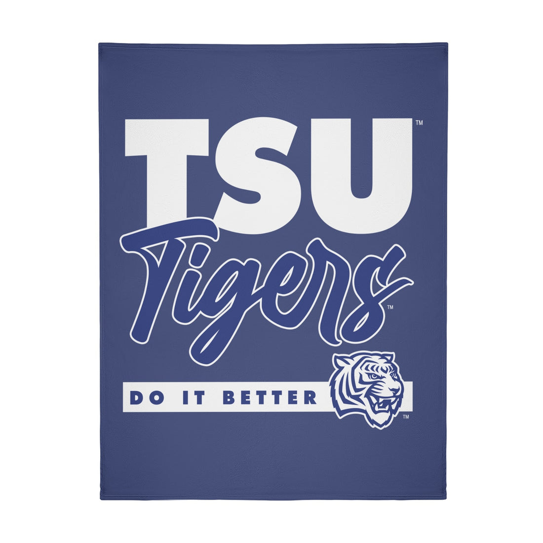 TSU Does It Better Long Vertical Flannel Breathable Blanket (4 Sizes)