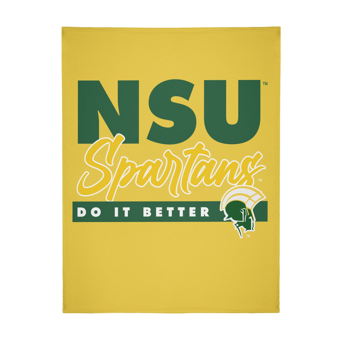 NSU Does It Better Long Vertical Flannel Breathable Blanket (4 Sizes)