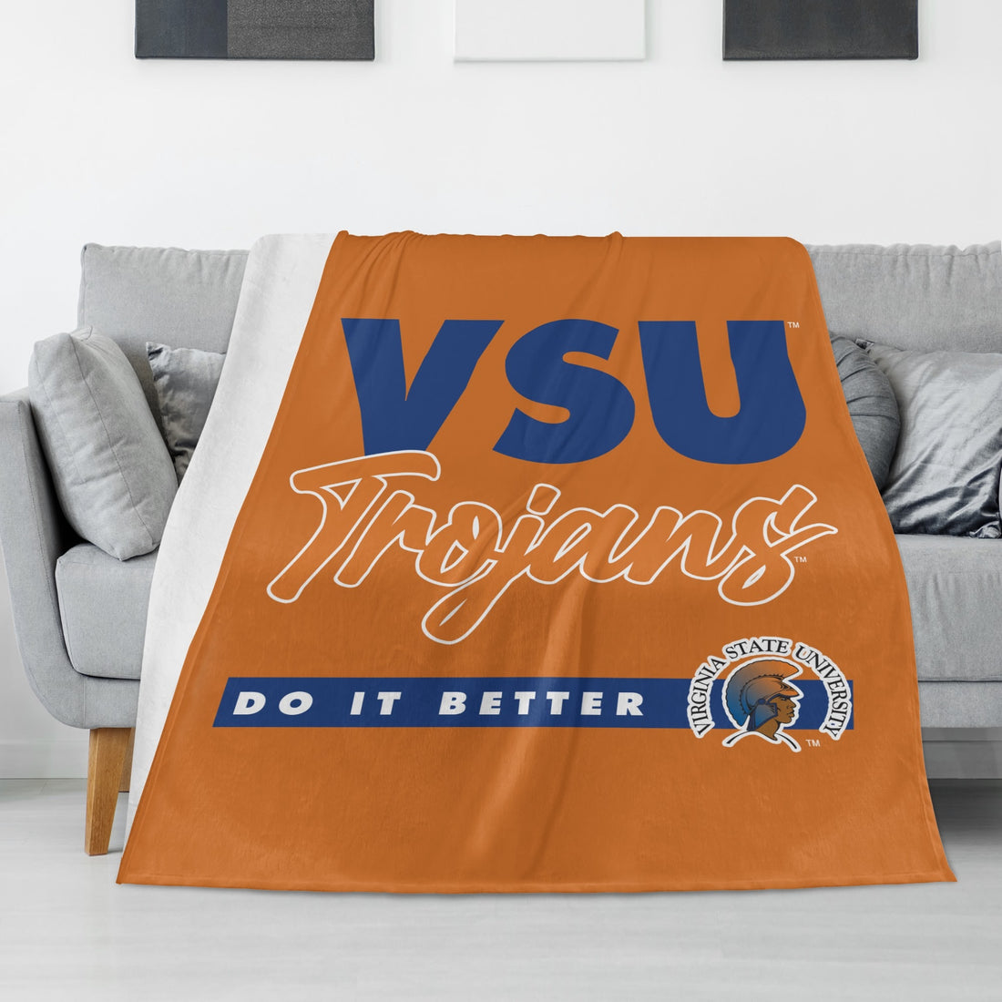 VSU Does It Better Long Vertical Flannel Breathable Blanket (4 Sizes)