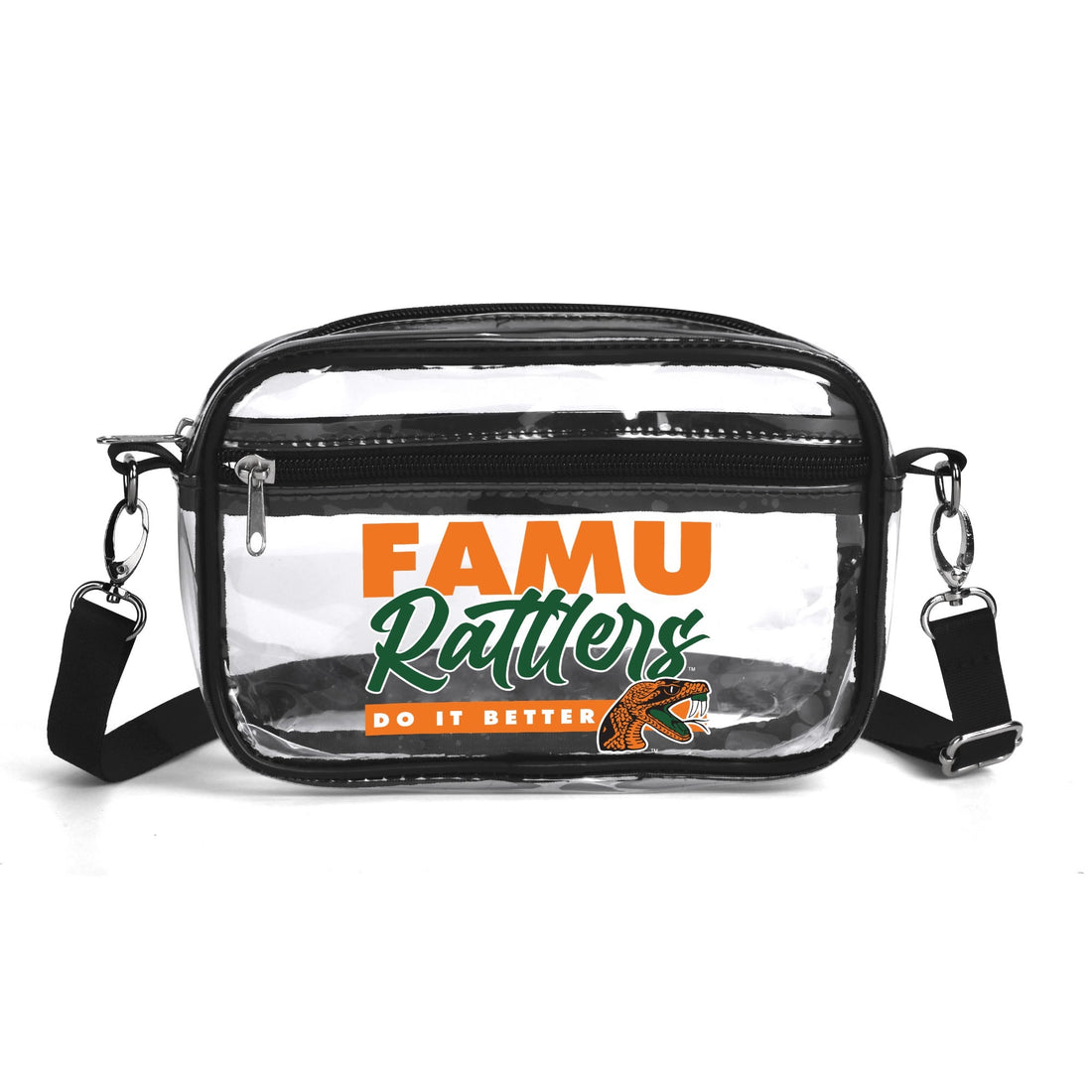 FAMU Does it Better Clear Fashion Waterproof Transparent Stadium Bag(Single-Sided Print)