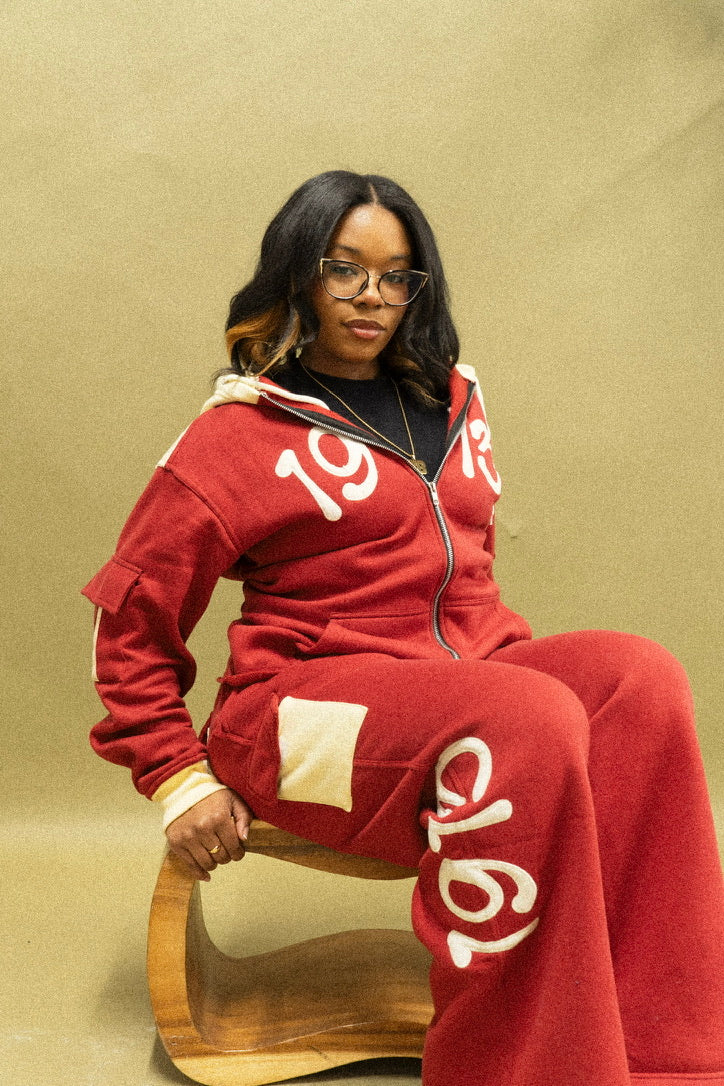 Crimson & Cream Prestige Jogger Set [PRESALE SHIPS FEB 18]