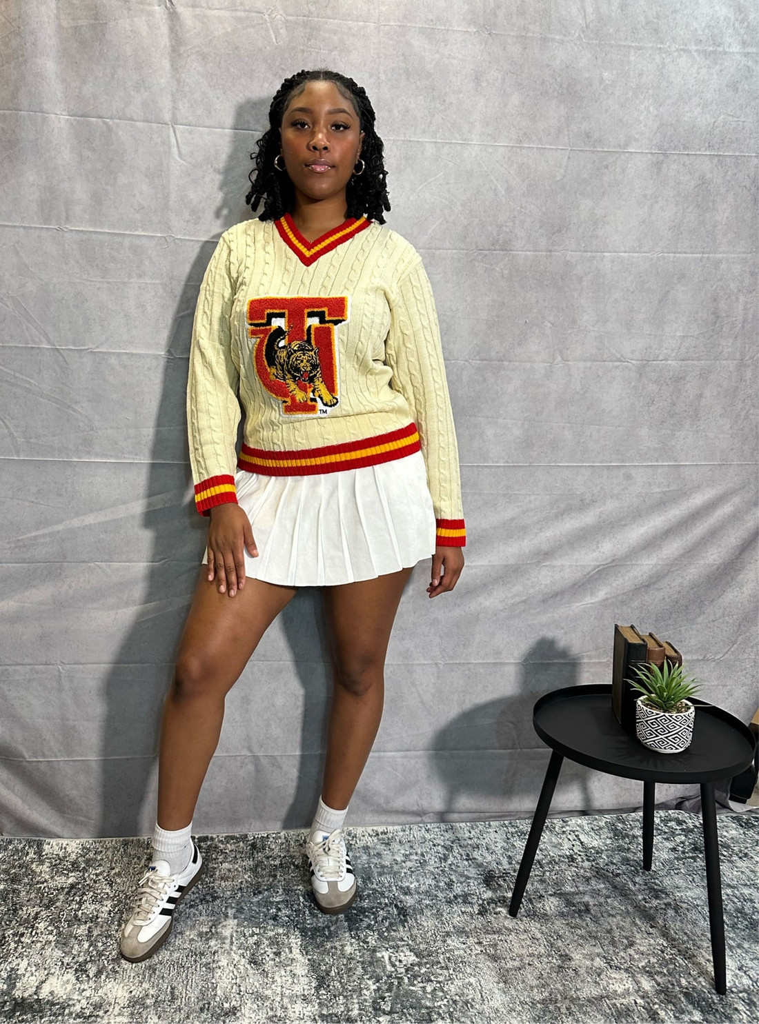 Tuskegee University Cableknit Sweater