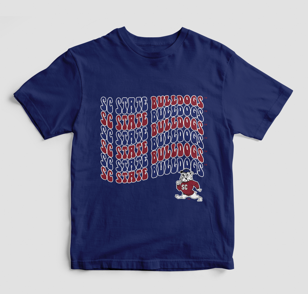 Groovy Sc State Bulldogs T-Shirt (Various Colors)