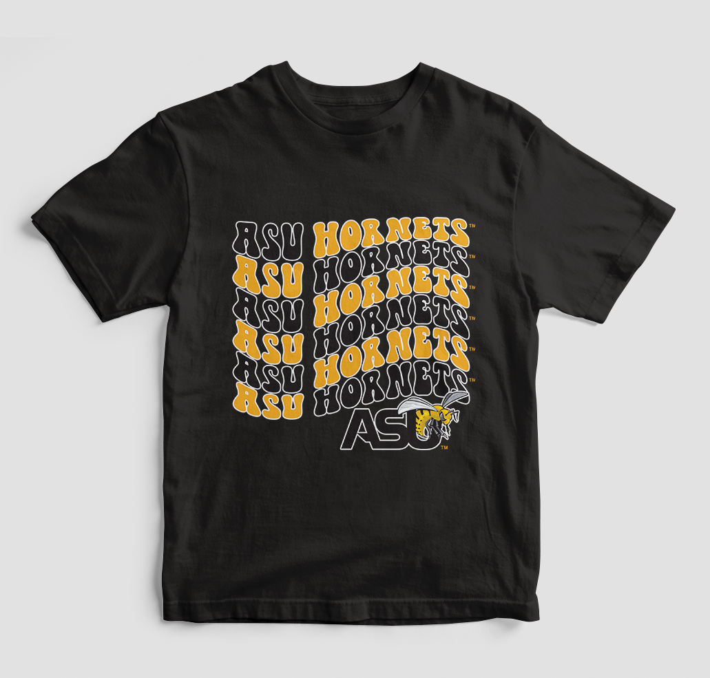 Groovy Alabama State Hornets T-Shirt (Various Colors)