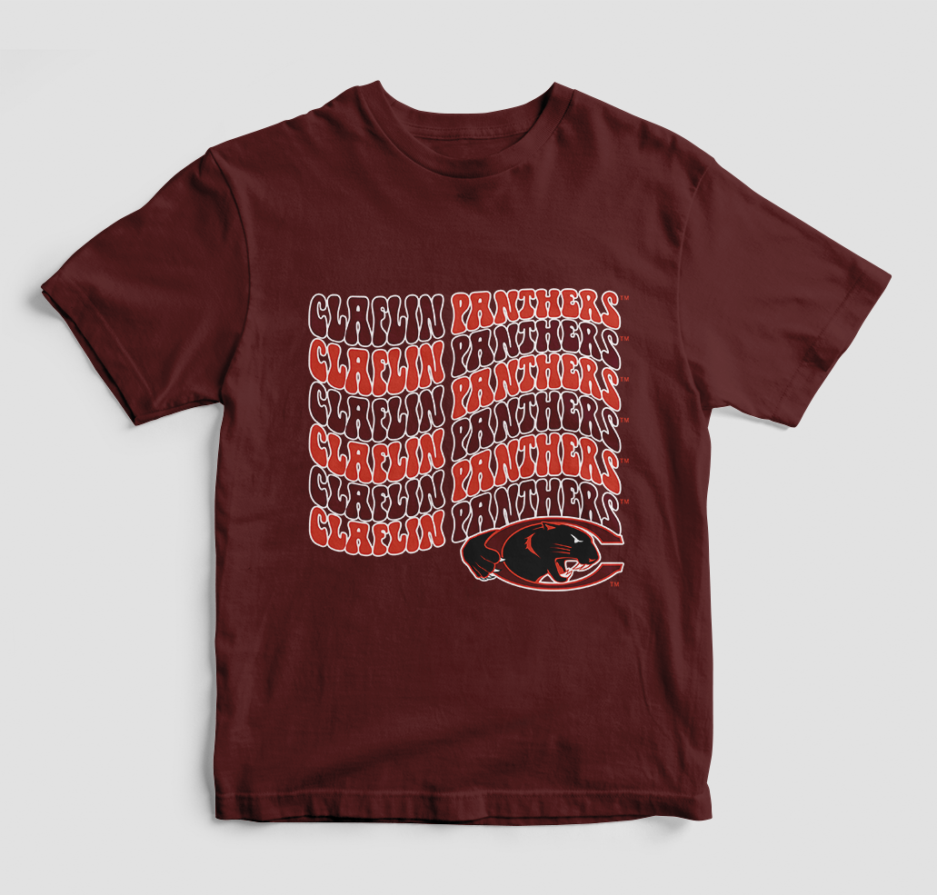 Groovy Claflin Panthers T-Shirt (Various Colors)