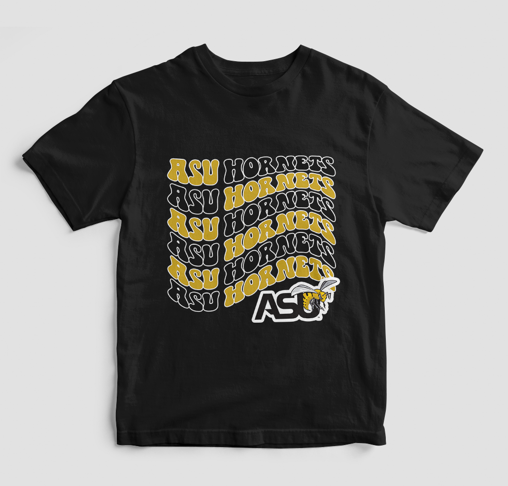 Groovy Alabama State Hornets T-Shirt (Various Colors)