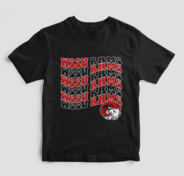 Groovy WSSU Rams T-Shirt (Various Colors)