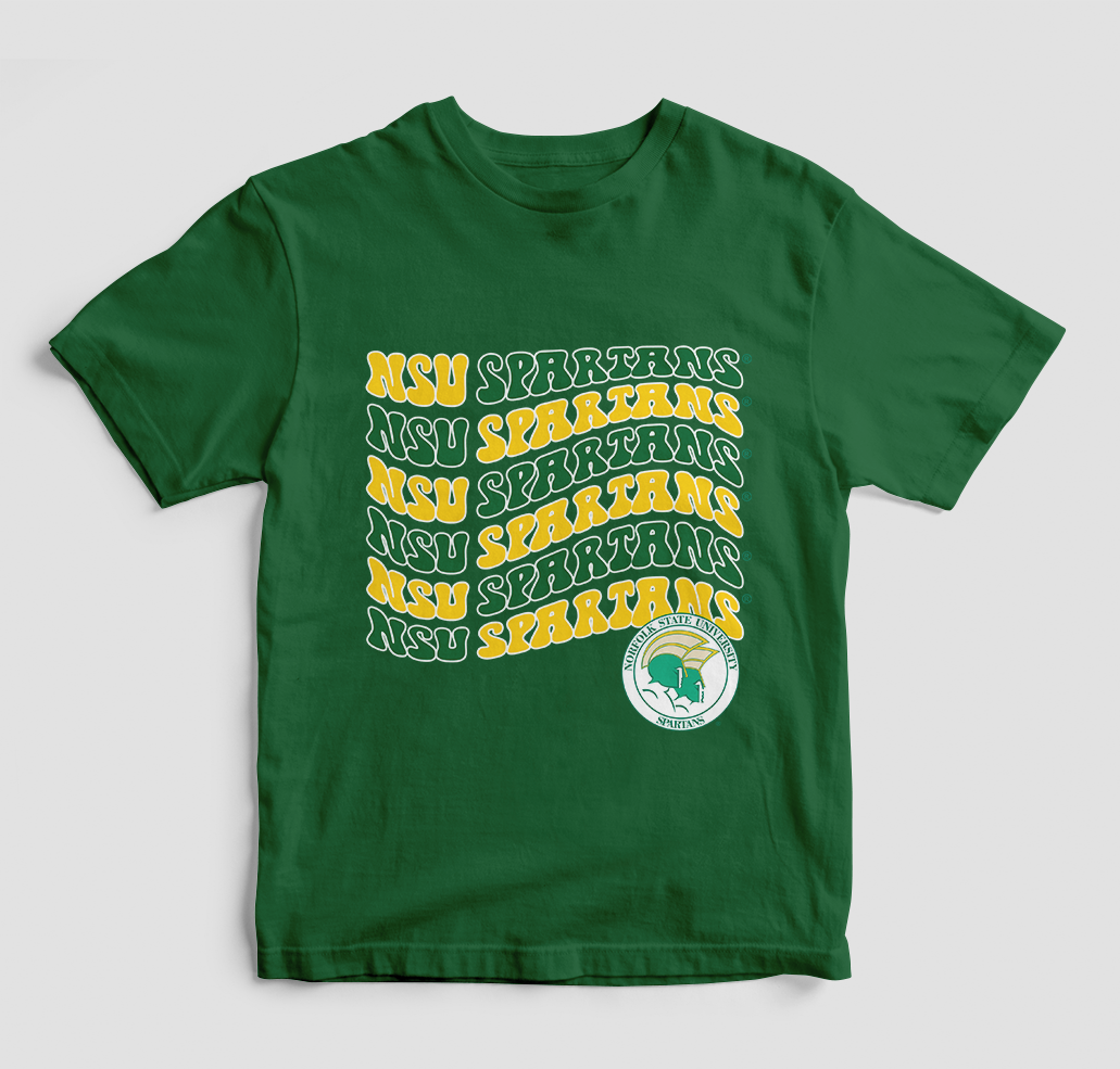 Groovy Nsu Spartans T-Shirt (Various Colors)