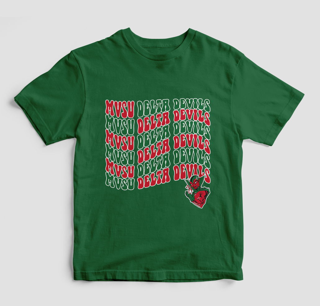 Groovy Mvsu Delta Devils T-Shirt (Various Colors)