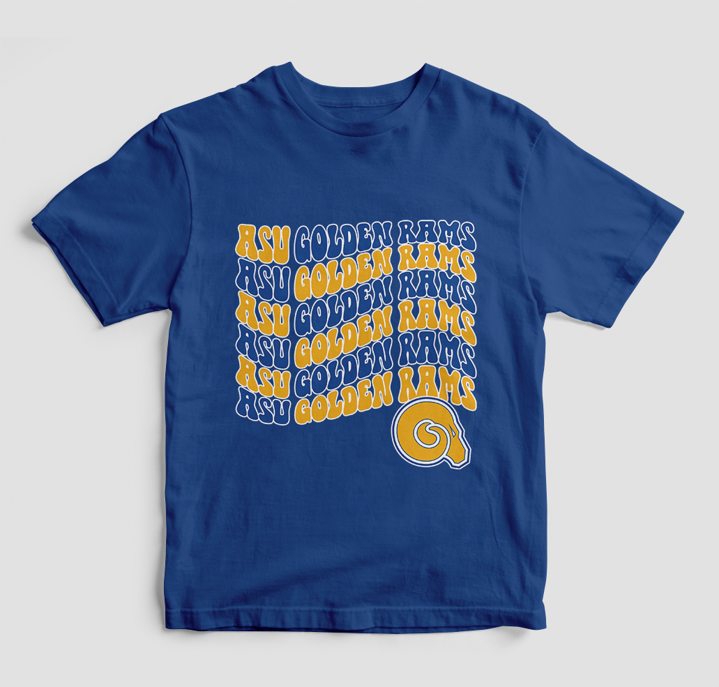 Groovy Alcorn State Golden Rams T-Shirt (Various Colors)