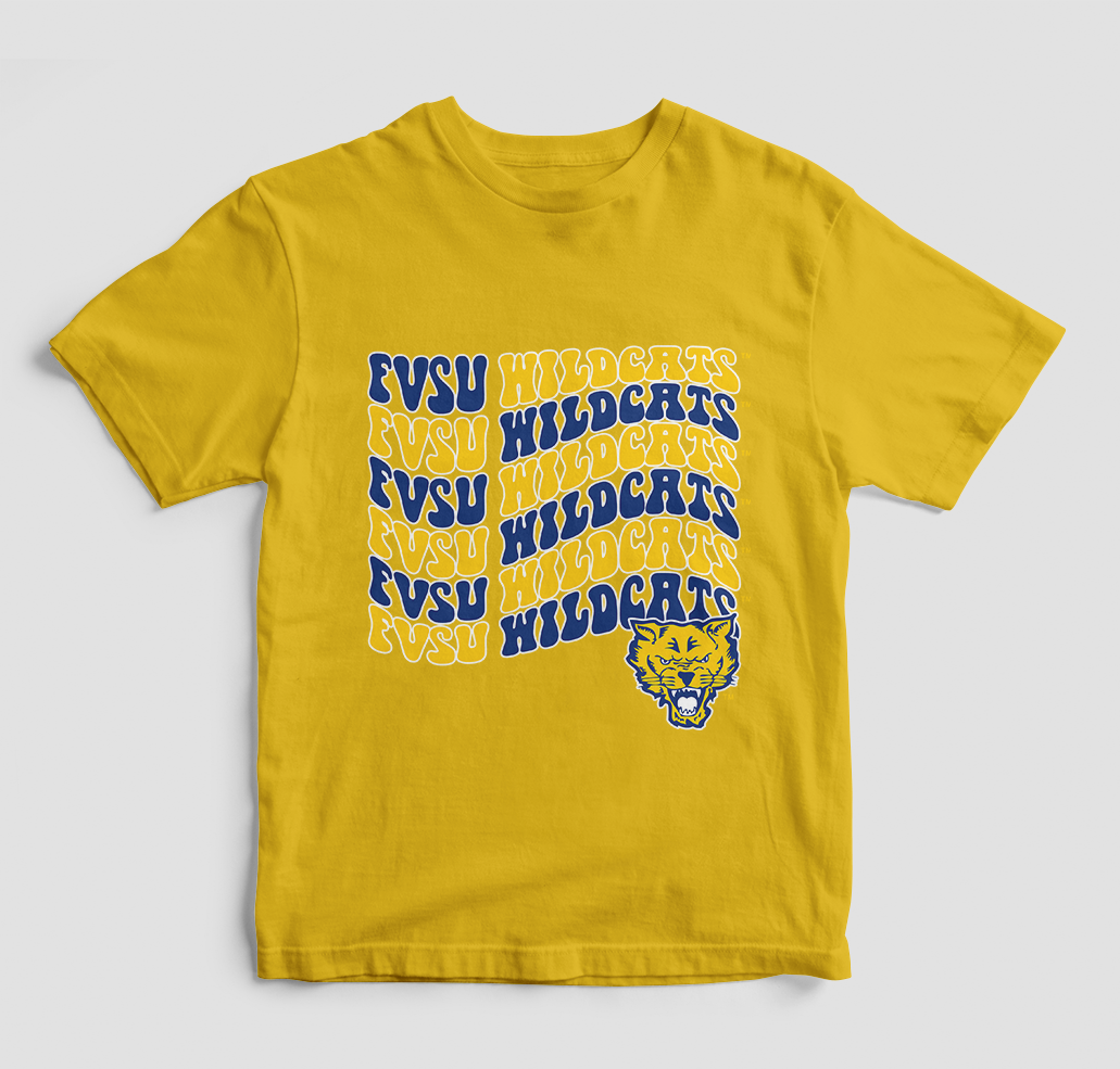 Groovy Fvsu Wildcats T-Shirt (Various Colors)