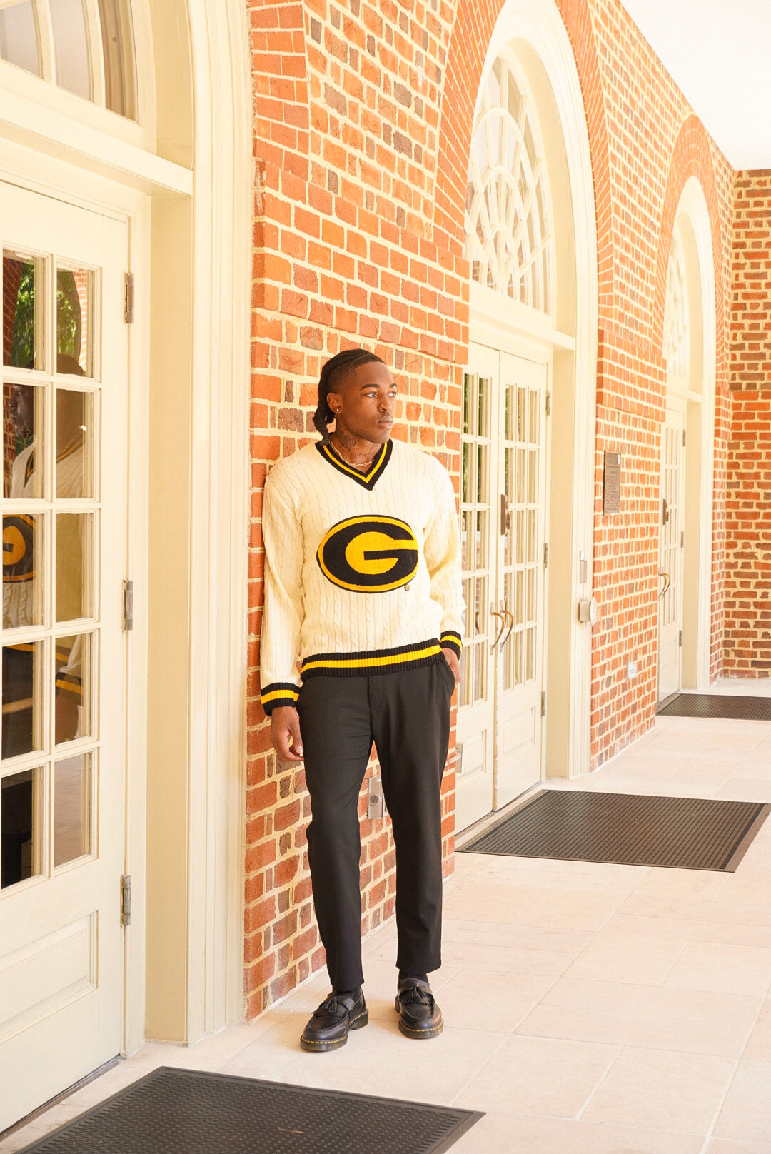 Grambling State University Cableknit Sweater