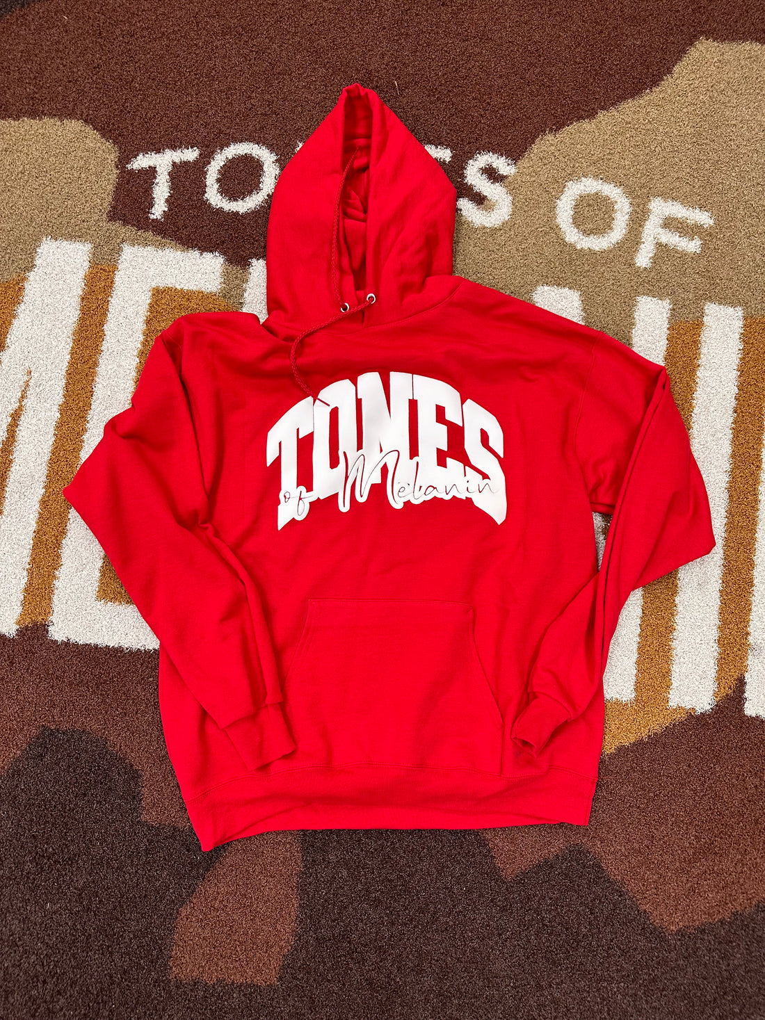 Red Tones of Melanin Puff Hoodie