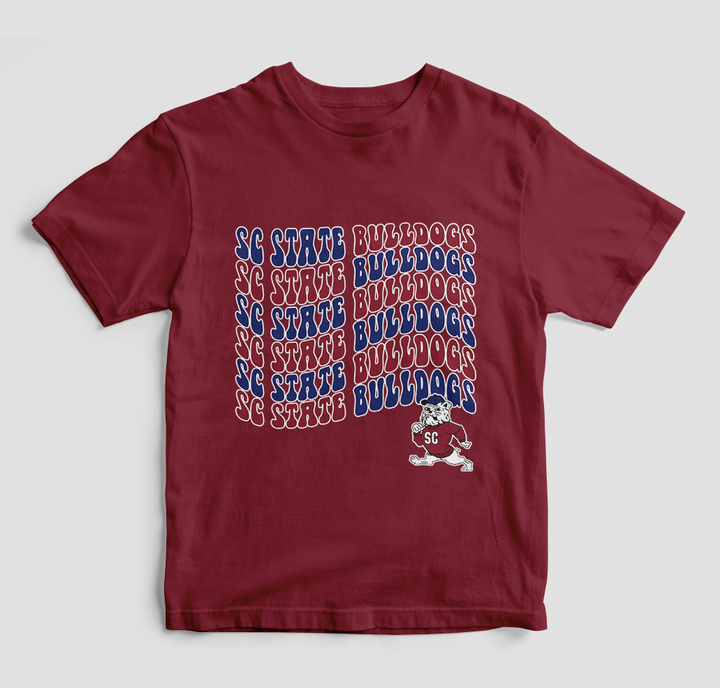 Groovy Sc State Bulldogs T-Shirt (Various Colors)