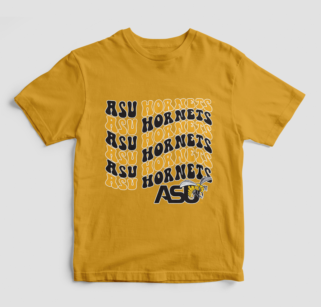 Groovy Alabama State Hornets T-Shirt (Various Colors)