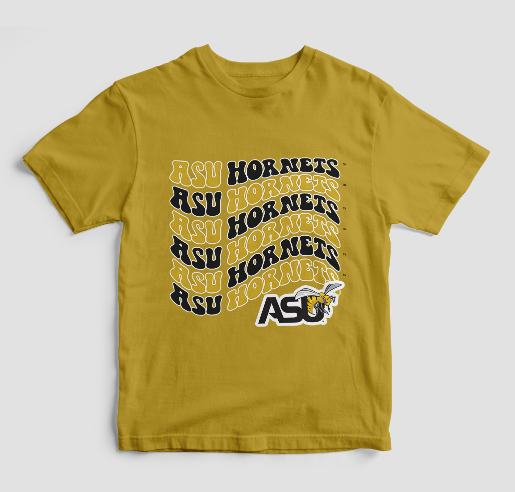 Groovy Alabama State Hornets T-Shirt (Various Colors)