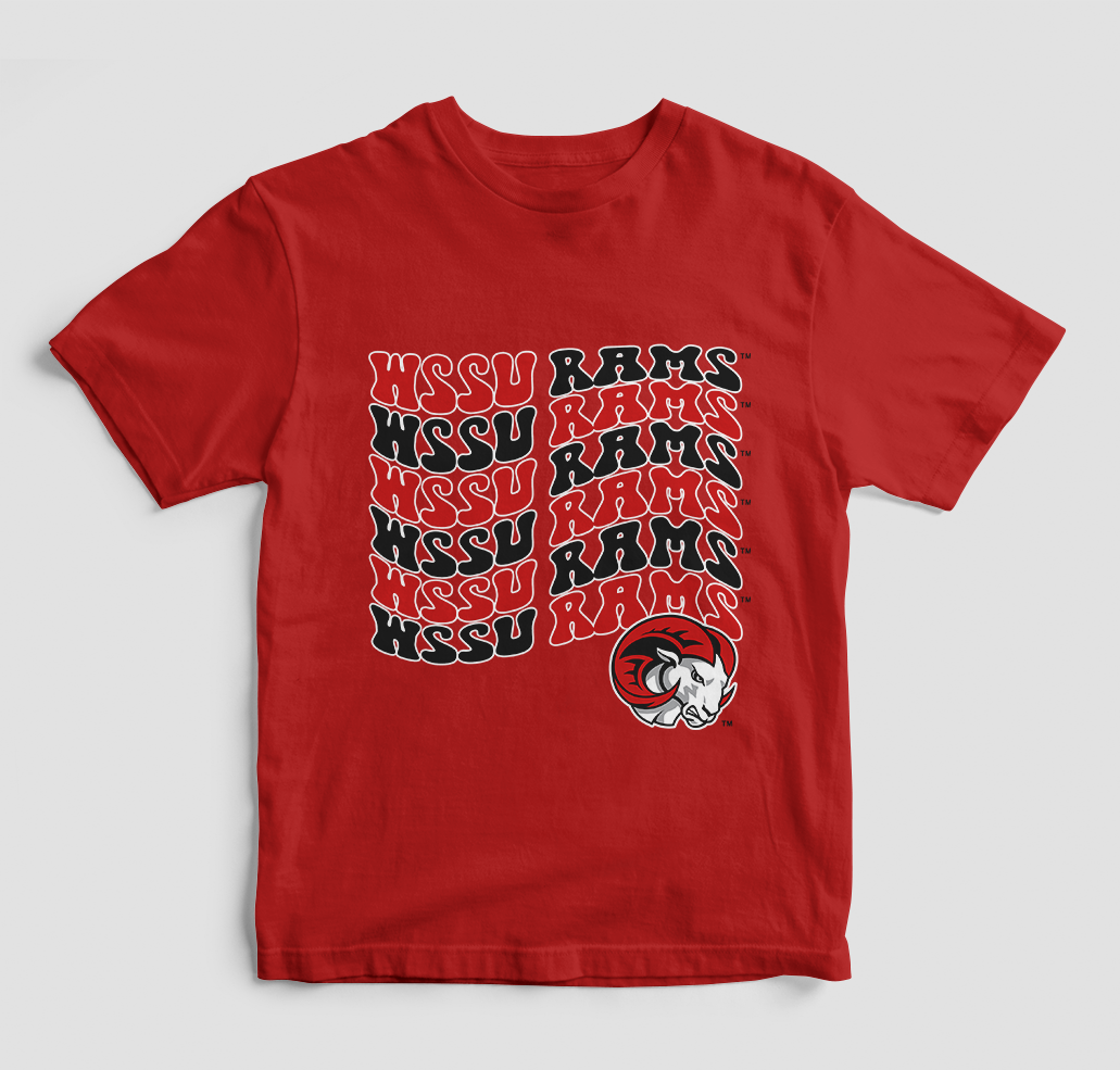 Groovy WSSU Rams T-Shirt (Various Colors)