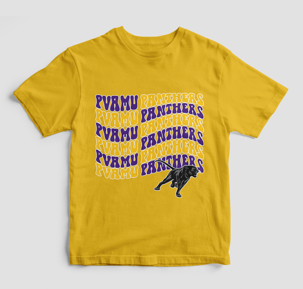 Groovy Pvamu Panthers T-Shirt (Various Colors)