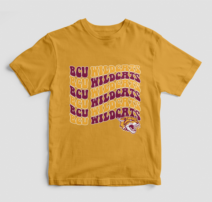 Groovy Bethune Cookman Wildcats T-Shirt (Various Colors)