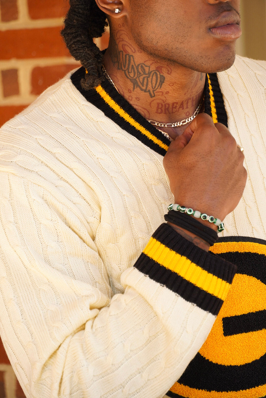 Grambling State University Cableknit Sweater