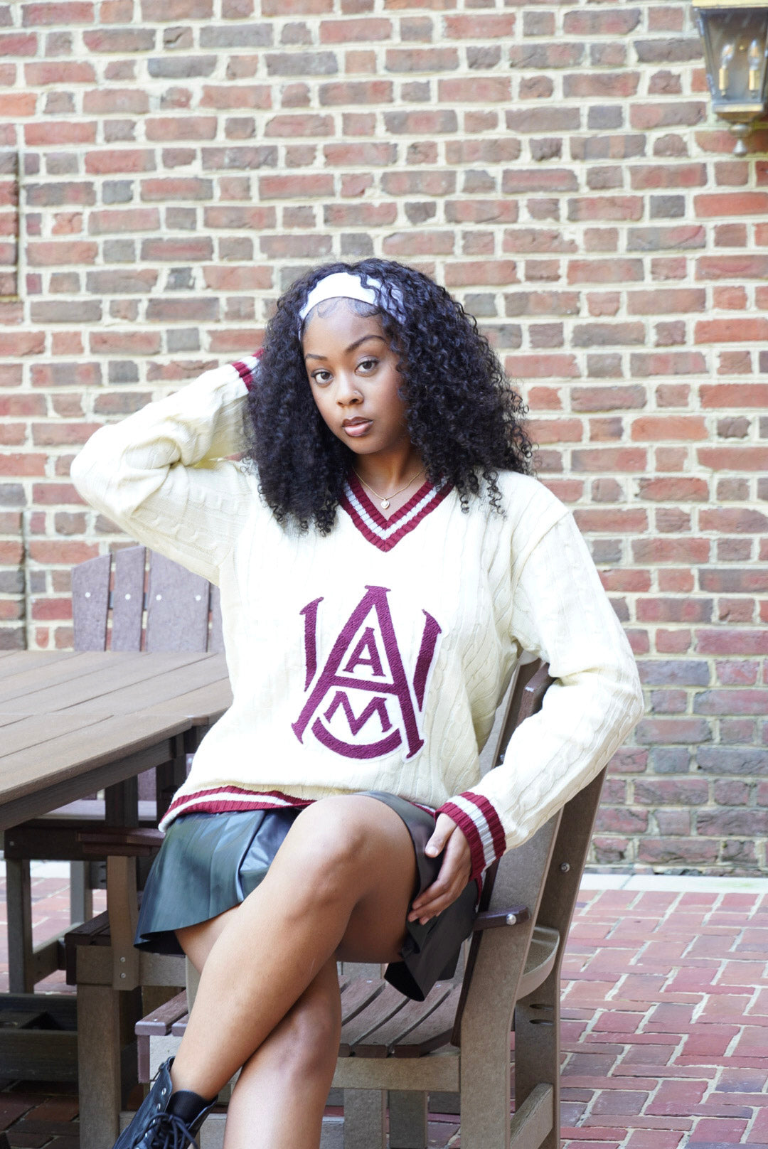 AAMU University Cableknit Sweater