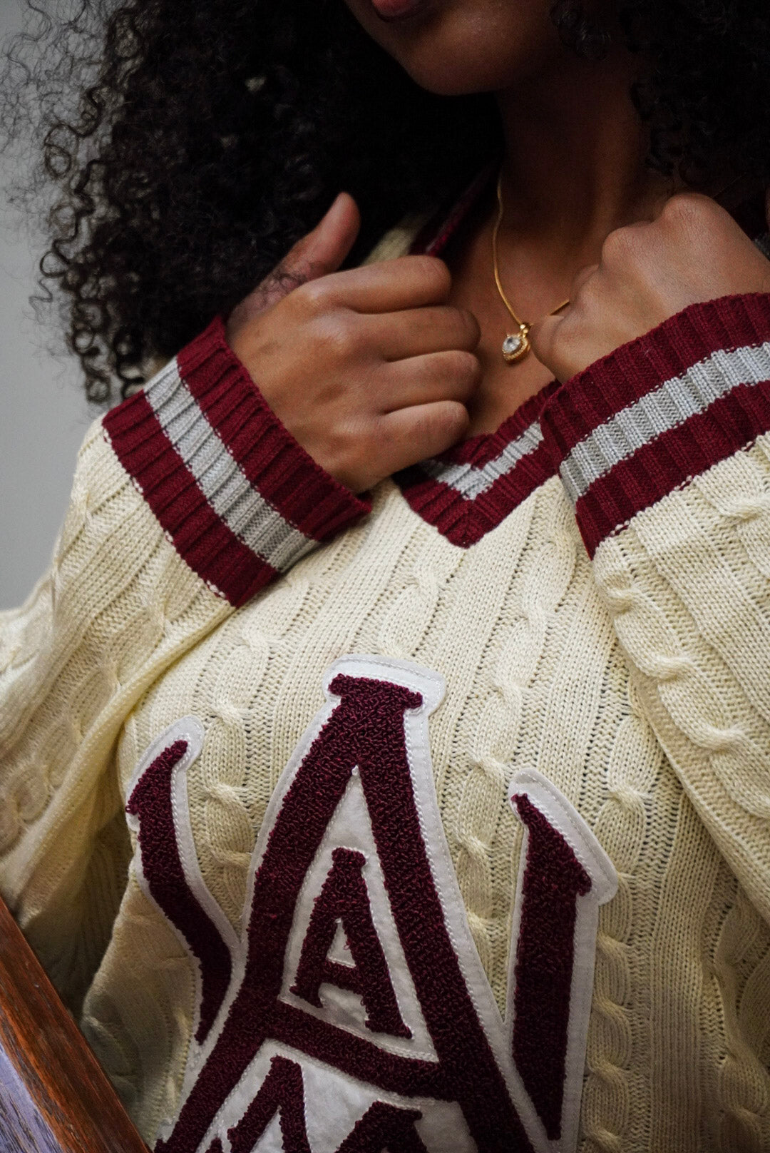 AAMU University Cableknit Sweater