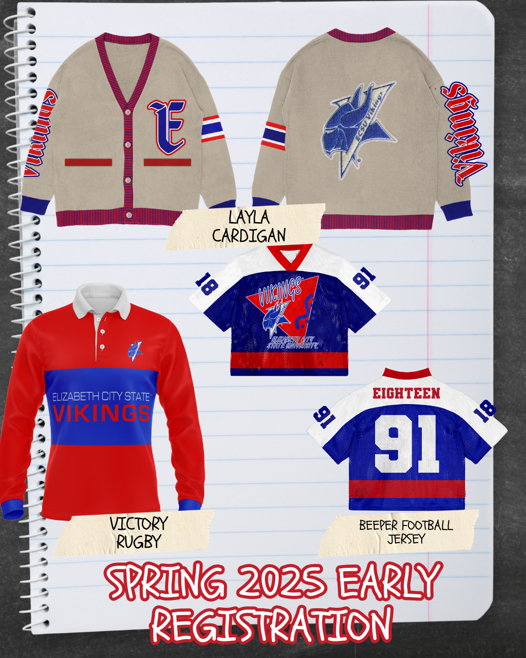 ECSU EARLY REGISTRATION SPRING BUNDLE SHIPS APRIL 20