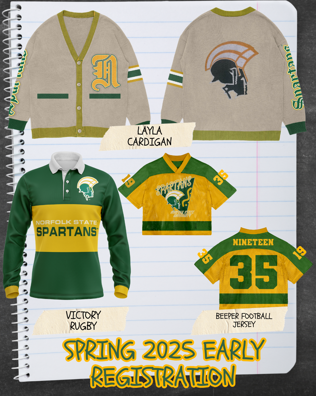 NORFOLK STATE EARLY REGISTRATION SPRING BUNDLE SHIPS APRIL 20