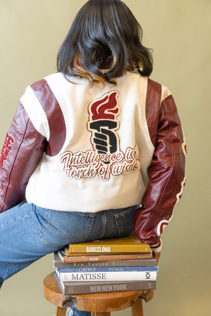 LUX Delta Sigma Theta Leather Lettermen [PRE-ORDER SHIPS FEB 18]