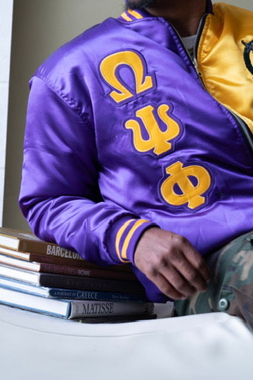 OMEGA PSI PHI REVERSIBLE JACKET [PRE-ORDER SHIPS FEB 27]