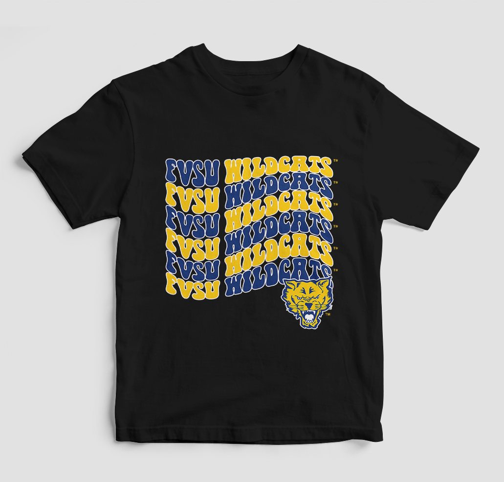 Groovy Fvsu Wildcats T-Shirt (Various Colors)