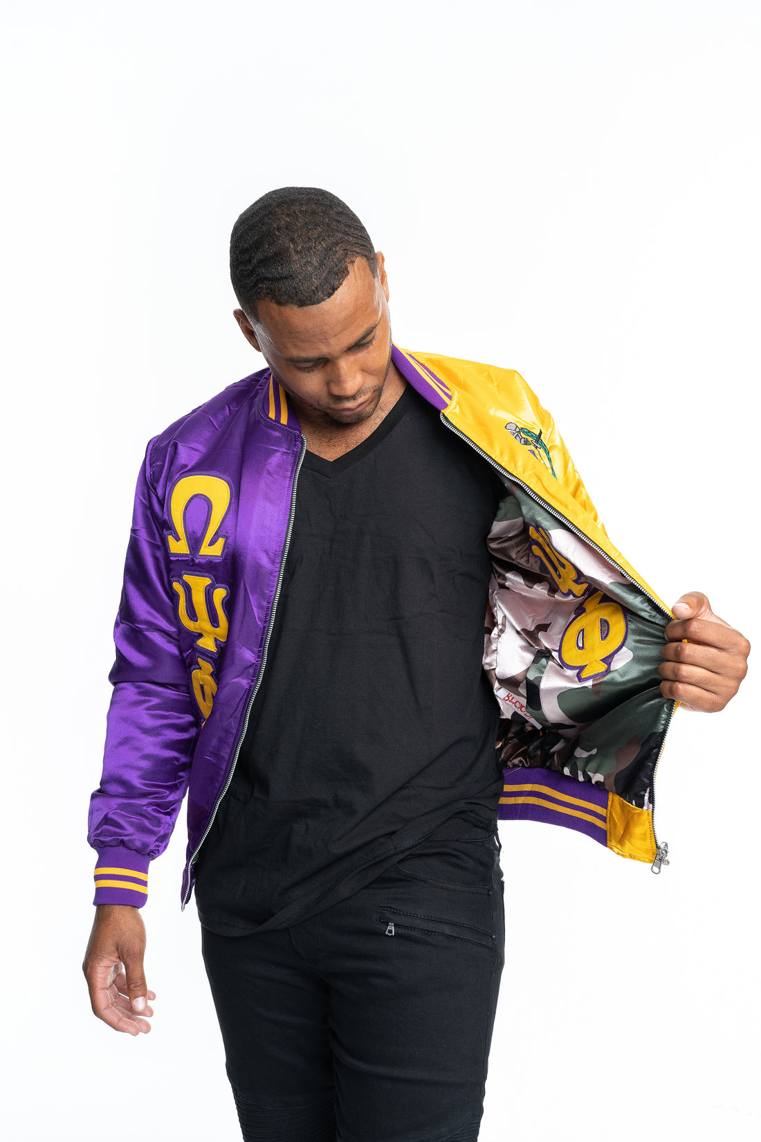 OMEGA PSI PHI REVERSIBLE JACKET [PRE-ORDER SHIPS FEB 27]