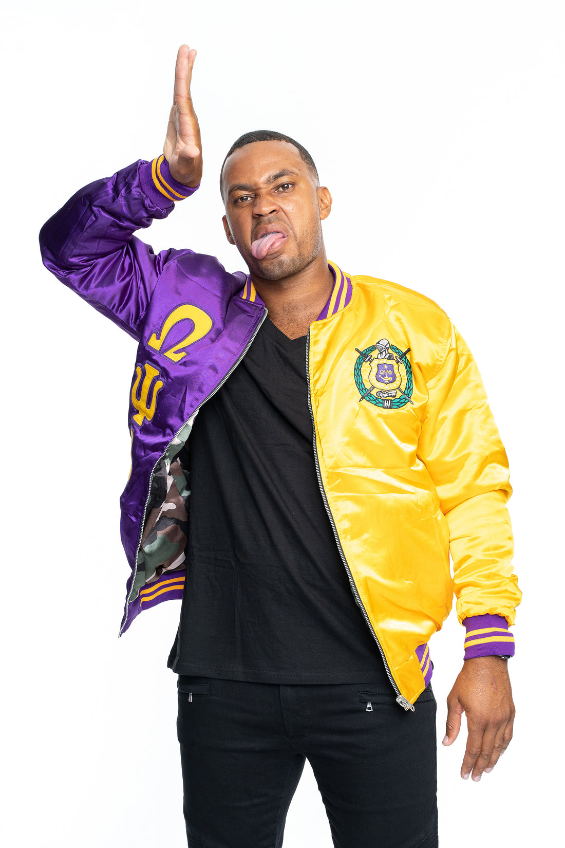 OMEGA PSI PHI REVERSIBLE JACKET [PRE-ORDER SHIPS FEB 27]