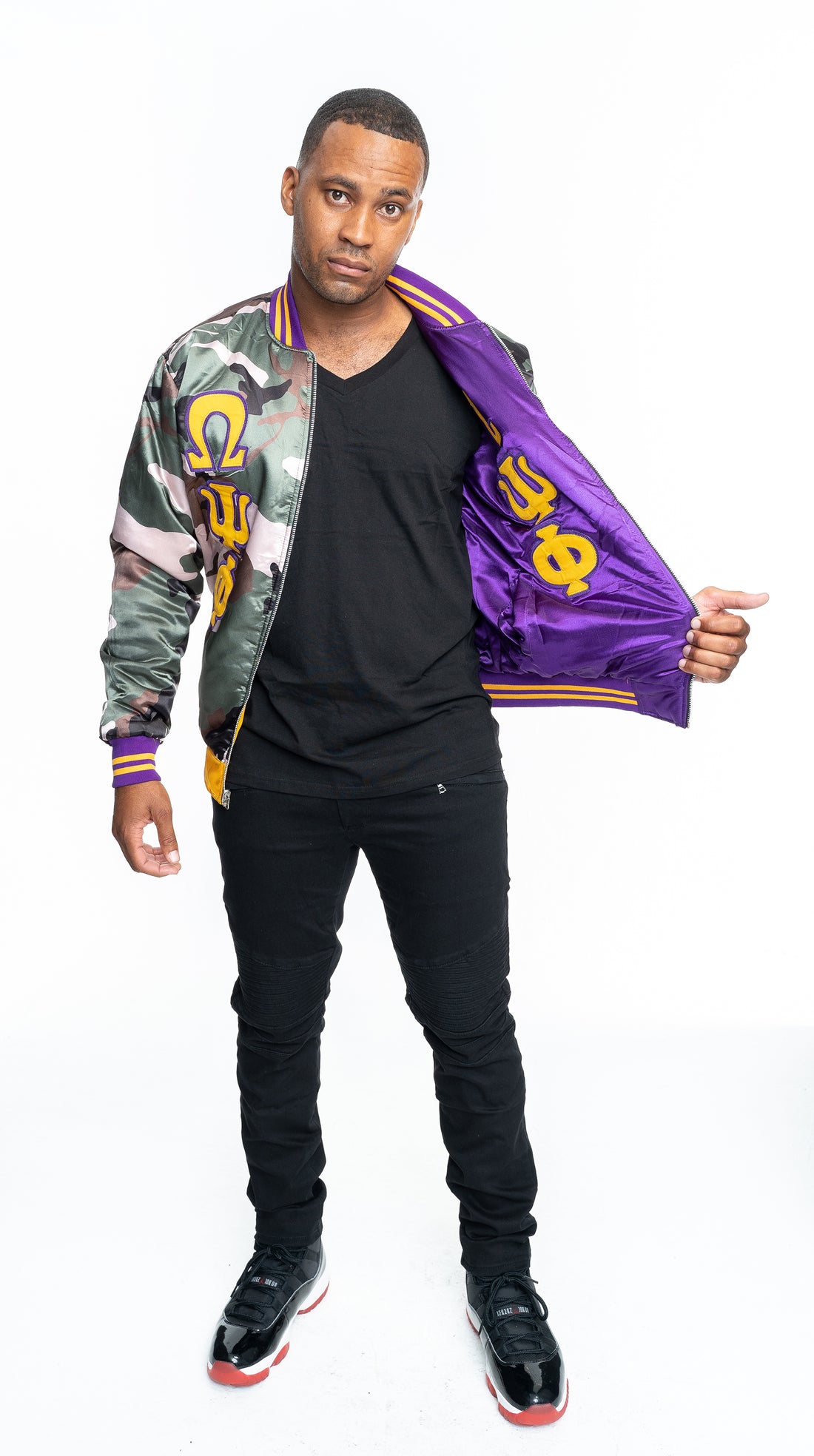 OMEGA PSI PHI REVERSIBLE JACKET [PRE-ORDER SHIPS FEB 27]