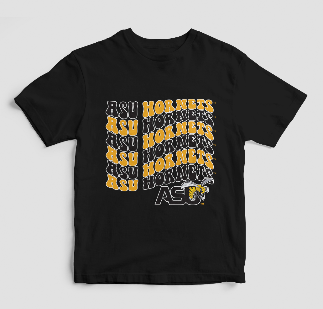 Groovy Alabama State Hornets T-Shirt (Various Colors)