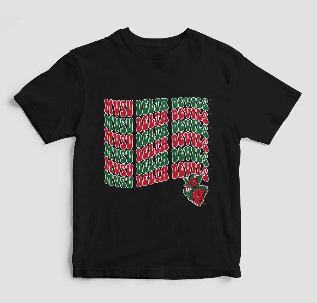 Groovy Mvsu Delta Devils T-Shirt (Various Colors)