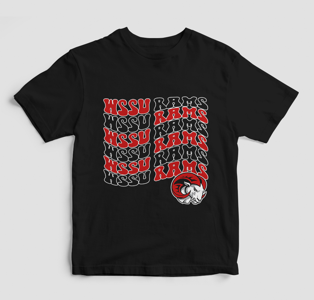 Groovy WSSU Rams T-Shirt (Various Colors)