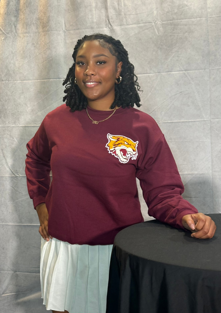 Bethune Cookman Maroon Crewneck