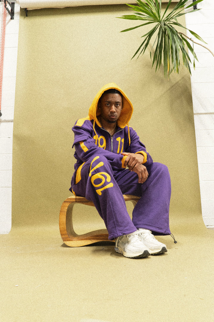 Royal Purple & Old Gold Prestige Jogger Set [PRESALE SHIPS FEB 27]