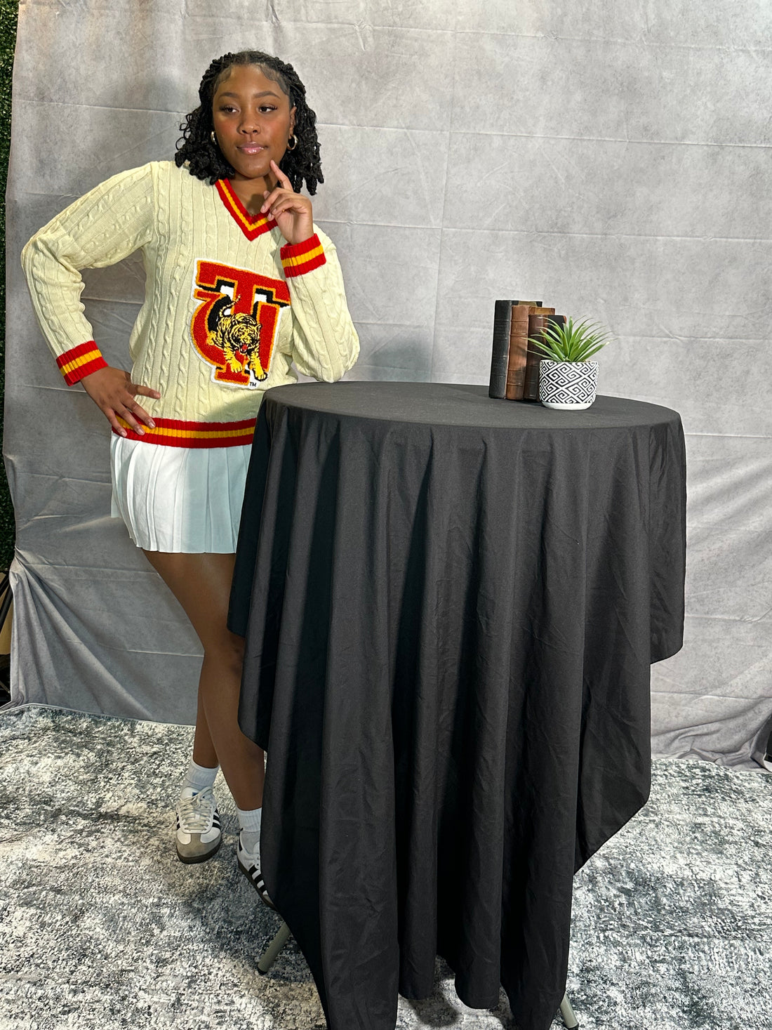 Tuskegee University Cableknit Sweater