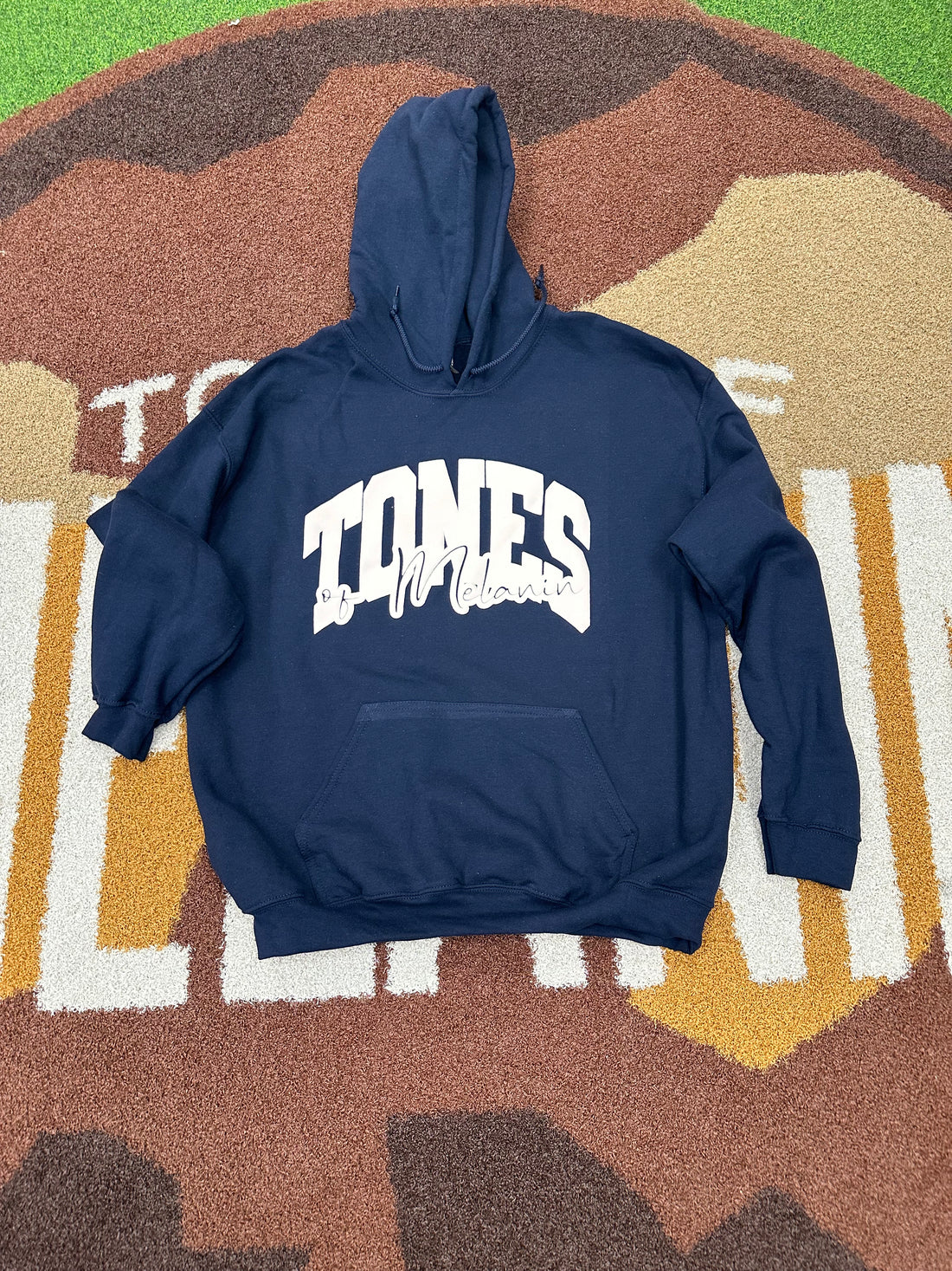 Navy Tones of Melanin Puff Hoodie