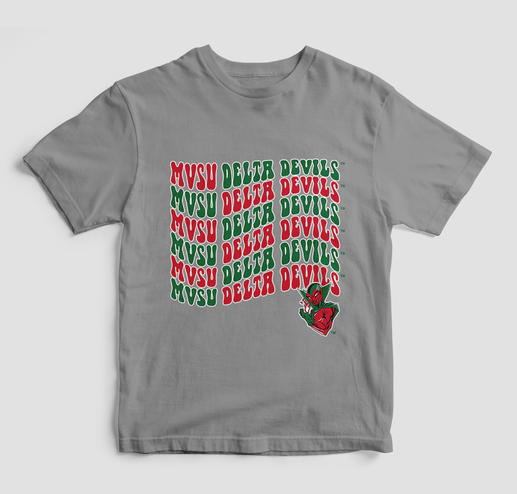 Groovy Mvsu Delta Devils T-Shirt (Various Colors)