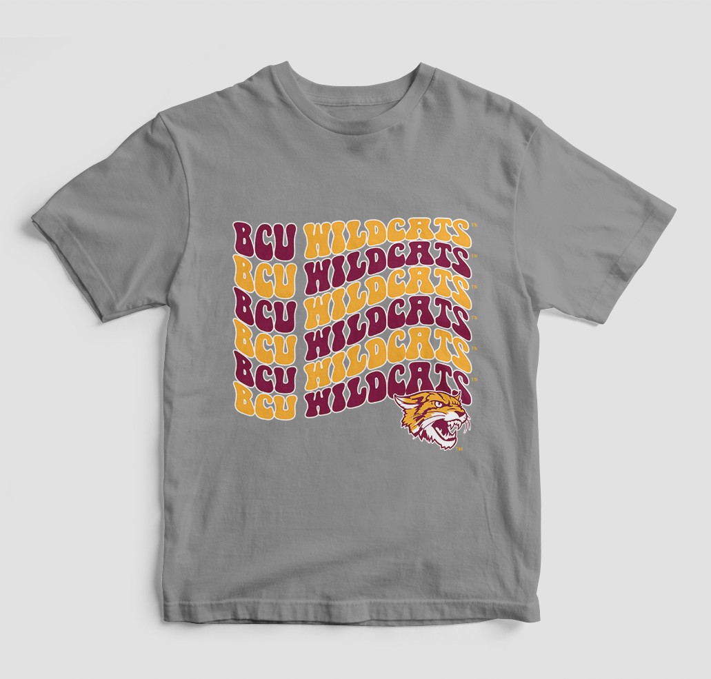 Groovy Bethune Cookman Wildcats T-Shirt (Various Colors)