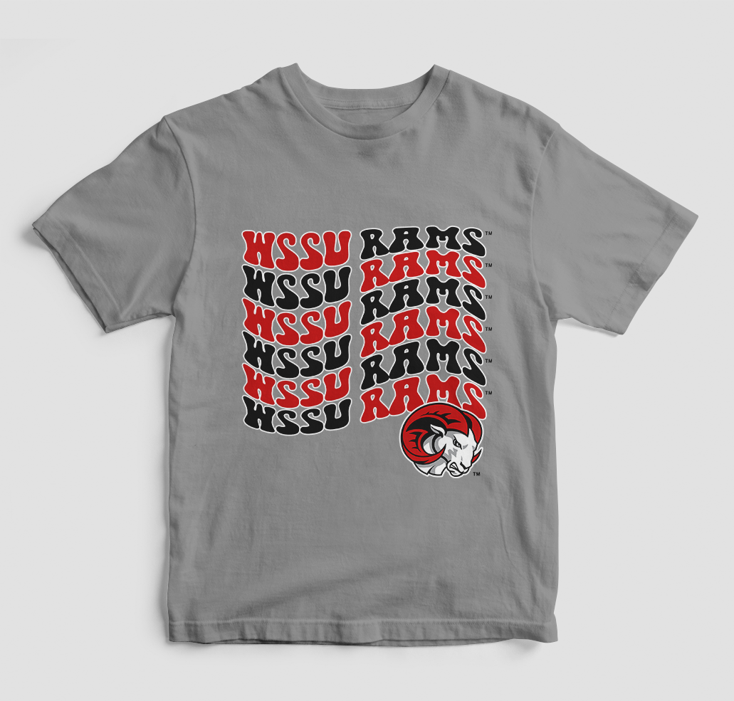 Groovy WSSU Rams T-Shirt (Various Colors)