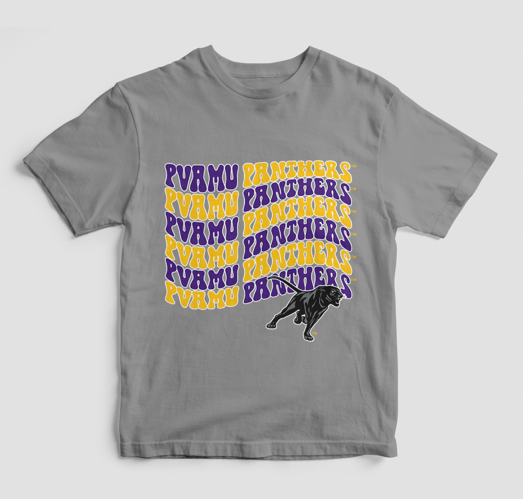 Groovy Pvamu Panthers T-Shirt (Various Colors)