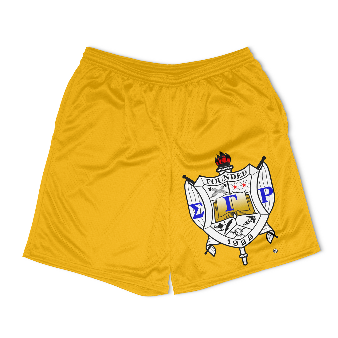 Sigma Gamma Rho Gold Mesh Shorts