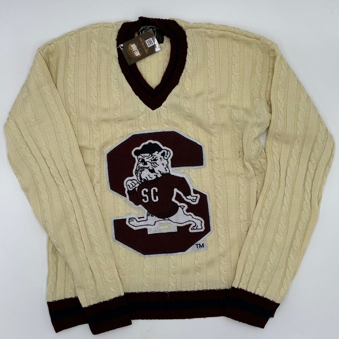 SC State Cableknit Sweater