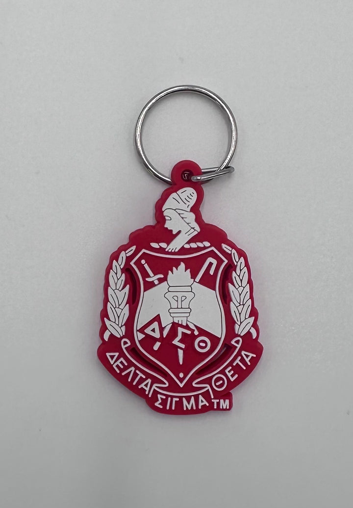 DELTA SIGMA THETA SHIELD KEYCHAIN