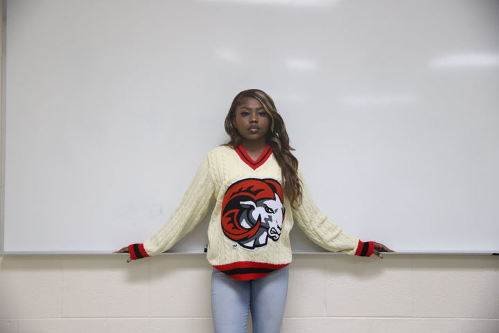 WSSU Cableknit Sweater